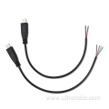 2/4 core Flat Wires Open End extension Cable